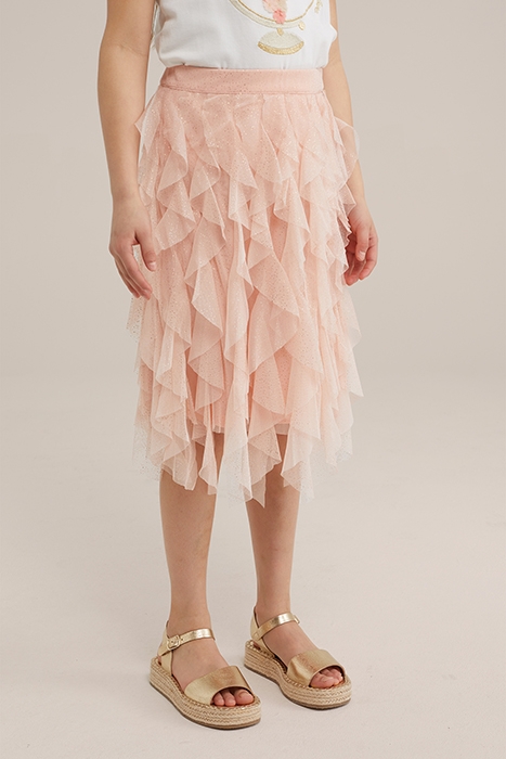 SKIRT MAXI LENGTH SALMON PINK 1