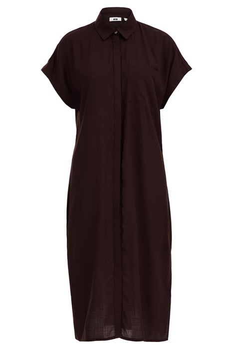 DRESS MID LENGTH DARK BROWN 3