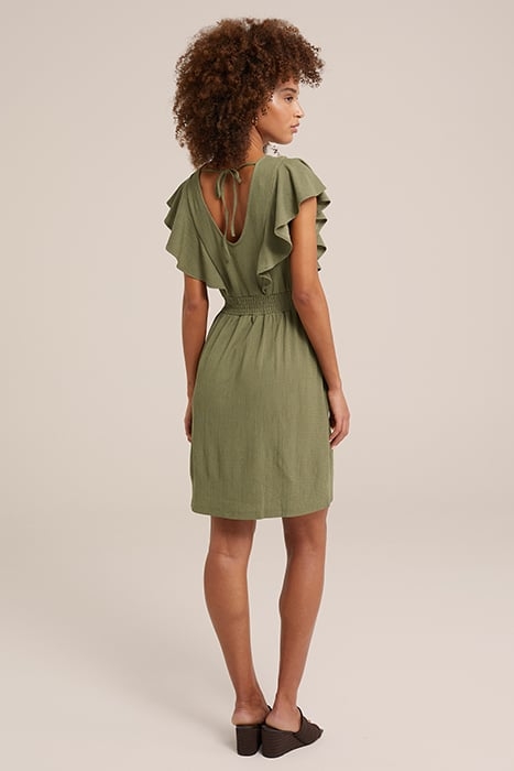 DRESS MIDI OLIVE GREEN 3