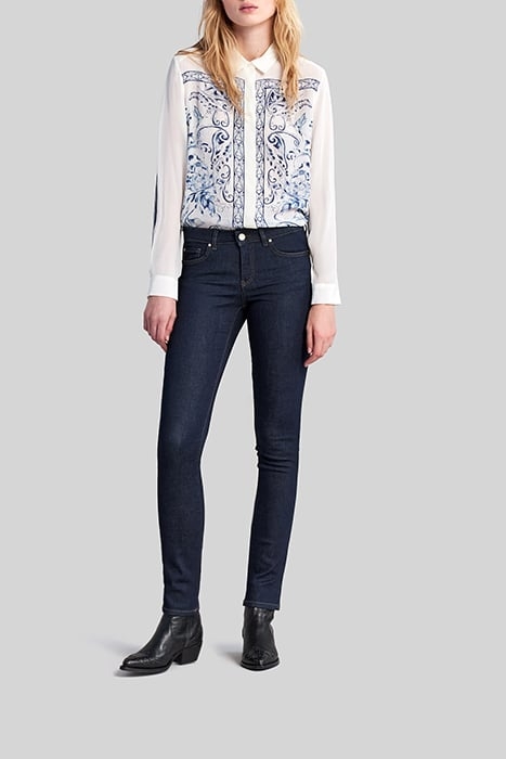 LOW WAIST BLUE SLIM JEANS 3