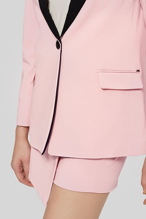 PINK SUIT JACKET WITH BLACK COLLAR 4