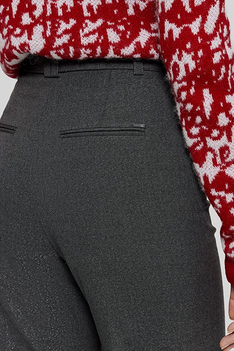 HIGH-WAISTED ANTHRACITE SEQUINED WIDE-LEG PANTS 5