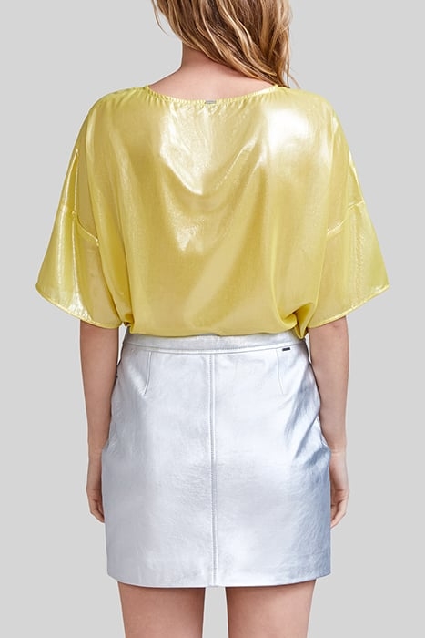 YELLOW LAMÉ LOOSE TOP 2