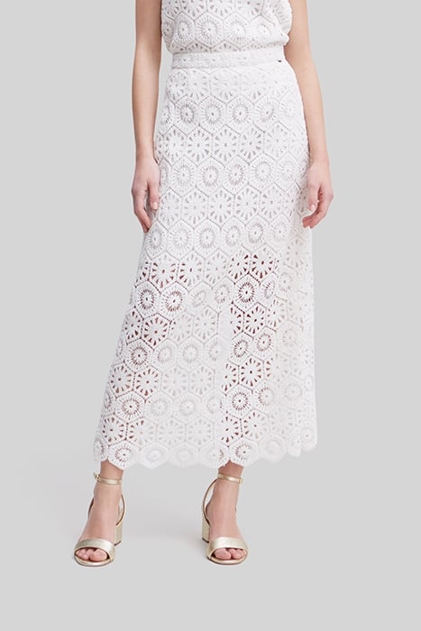 ECRU CROCHET LONG SKIRT 1