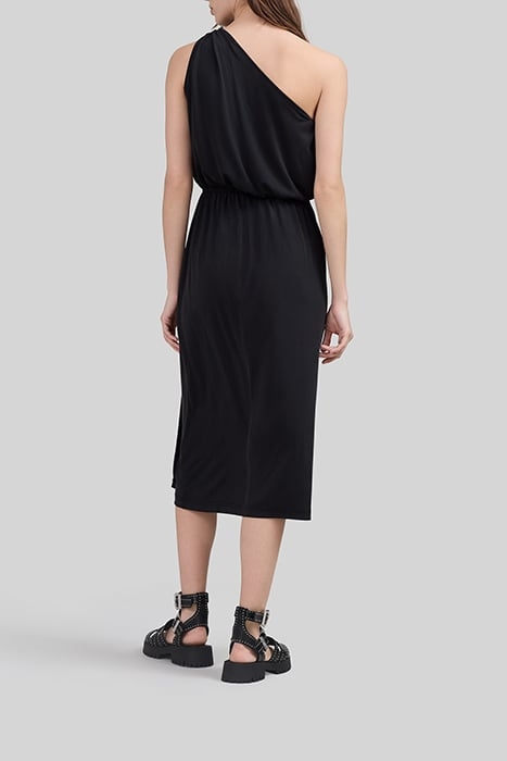 BLACK ONE SHOULDER LONG DRESS 2