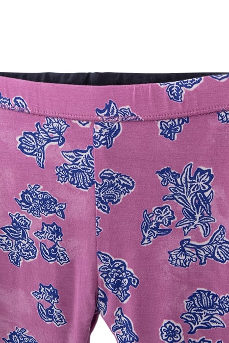 BABY GIRLS' INDIAN FLORAL/NAVY REVERSIBLE LEGGINGS 6