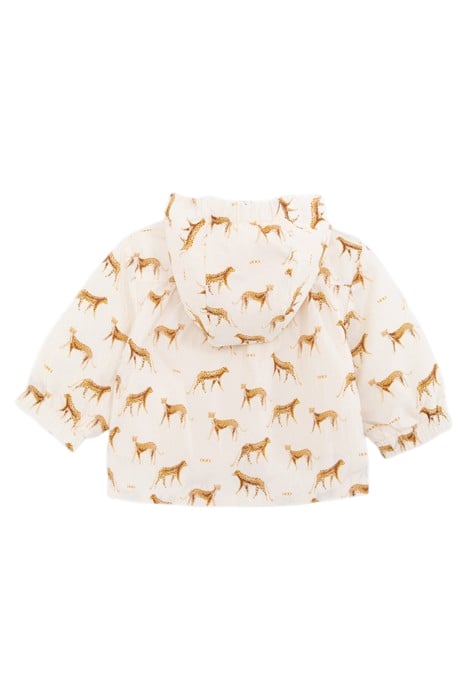 BABY GIRLS’ ECRU WINDCHEATER WITH LITTLE PANTHERS PRINT 2