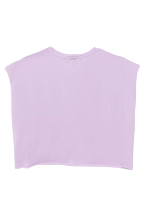 GIRLS’ LILAC T-SHIRT WITH STRAWBERRY SLOGAN PRINT 2