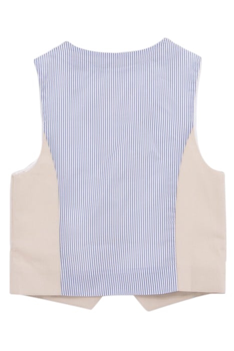 BOY'S BEIGE FORMAL SUIT VEST 2