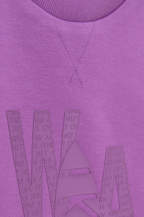 BOYS’ PURPLE TECHFLEECE SWEATSHIRT, RUBBER SURFBOARD IMAGE 4