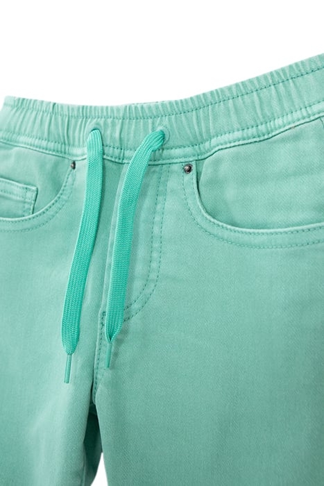 BOYS' GREEN BERMUDA SHORTS WITH ELASTICATED WAIST 3