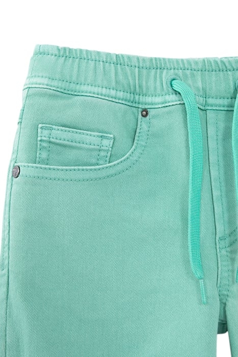 BOYS' GREEN BERMUDA SHORTS WITH ELASTICATED WAIST 5