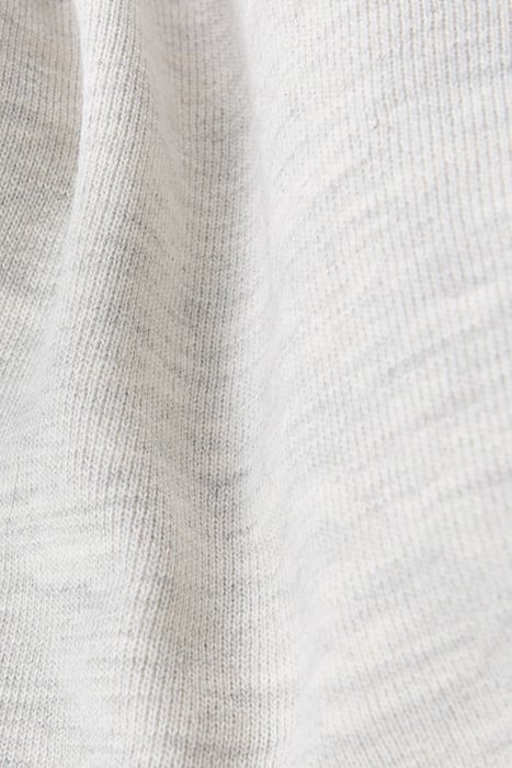 BOYS’ GREY SWEATSHIRT FABRIC BERMUDA SHORTS, EMBOSSED LOGO 8