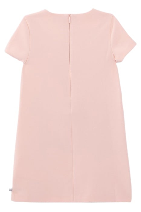 GIRLS’ PINK DRESS, WITH PARROTS, MIRRORS, NEON THREADS 2