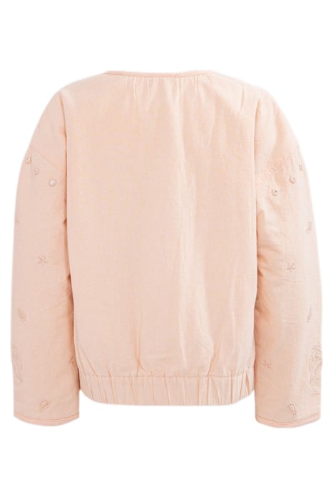 GIRLS’ POWDER PINK JACKET WITH BOHO EMBROIDERY 2