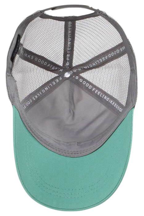 BOYS’ GREEN, WHITE AND GREY CAP WITH CAR IMAGE 4