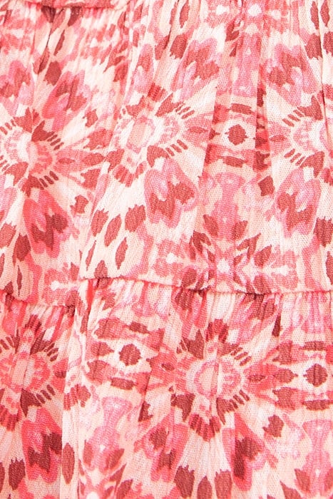 GIRLS’ PINK SHORT SKIRT WITH ETHNIC PRINT 6