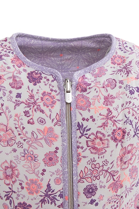 GIRLS’ OFF-WHITE JACKET WITH VIOLET FLOWER PRINT 7