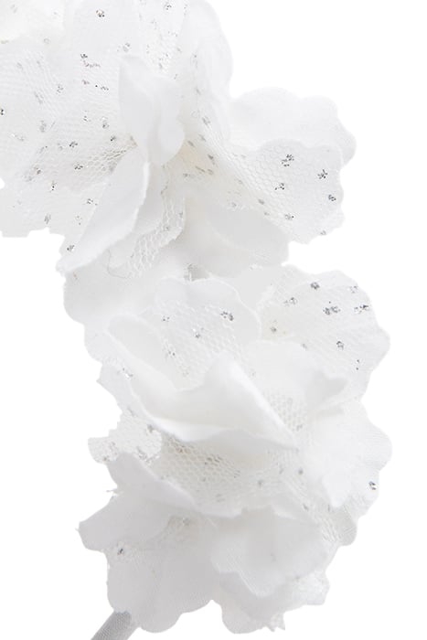 GIRLS’ WHITE HEADBAND WITH 3D FLOWER DECOR 4