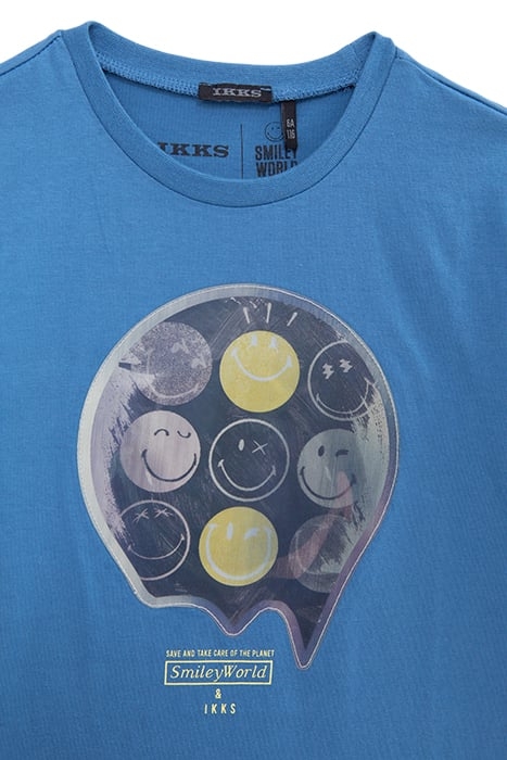 BOYS’ BLUE T-SHIRT WITH LENTICULAR SMILEYWORLD IMAGE 4