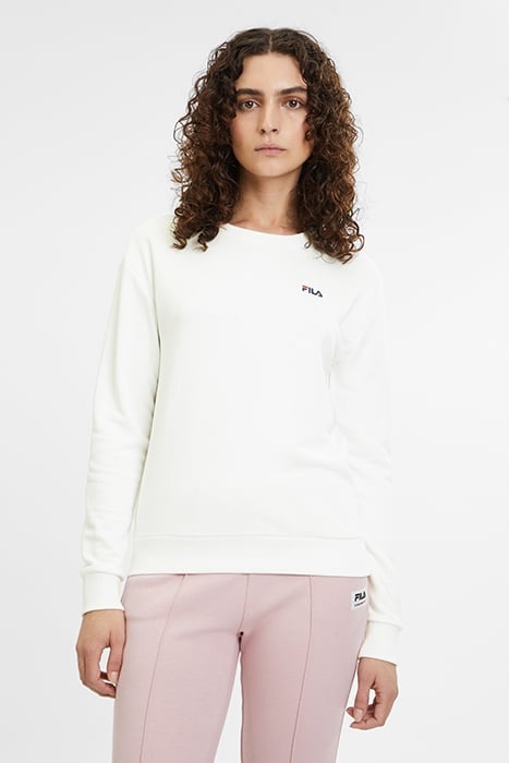 BANTIN SLIGHTLY CROPPED CREW SWEAT BRIGHT WHITE 1