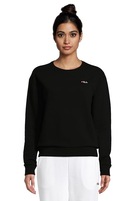 BANTIN SLIGHTLY CROPPED CREW SWEAT BLACK 1