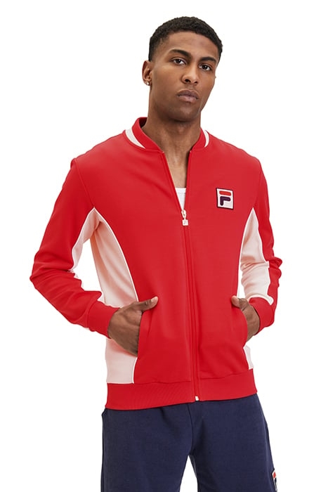 SETTANTA TRACK JACKET TRUE RED-ANTIQUE WHITE 1
