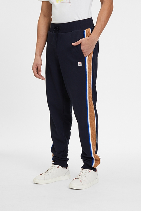 CUFFED SWEATPANTS WITH BRAID DETAIL NAVY / WHITE / PIMK 1