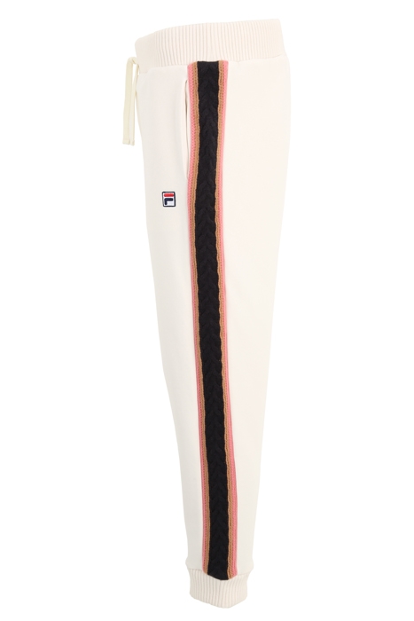 CUFFED SWEATPANTS WITH BRAID DETAIL WHITE / NAVY / PINK 3