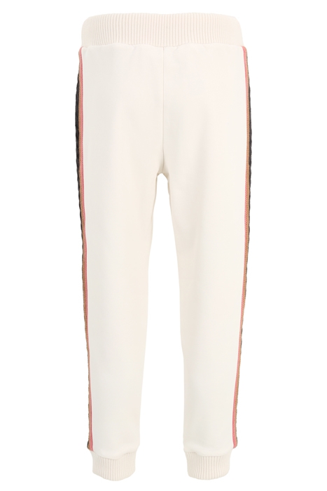 CUFFED SWEATPANTS WITH BRAID DETAIL WHITE / NAVY / PINK 2
