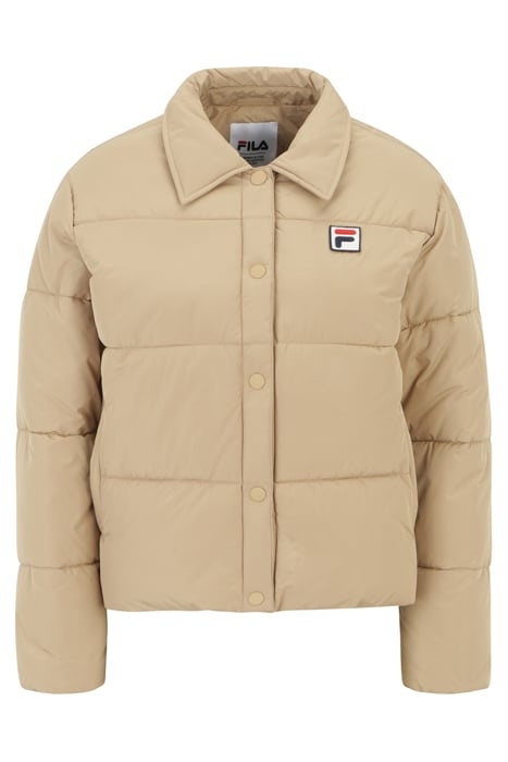 LEILA PUFFER COACH JACKET CORNSTALK 4