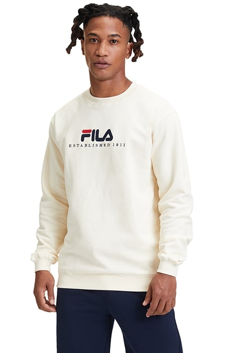 BOLLWILLER CREW SWEAT ANTIQUE WHITE 1