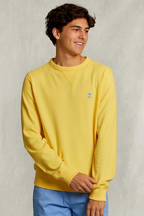 SLIM FIT CREW NECK SWEATER BUTTERFLY YELLOW 1