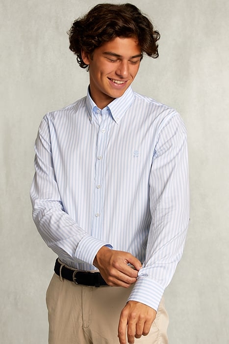 CUSTOM FIT STRIPED SHIRT BLUE/WHITE 1