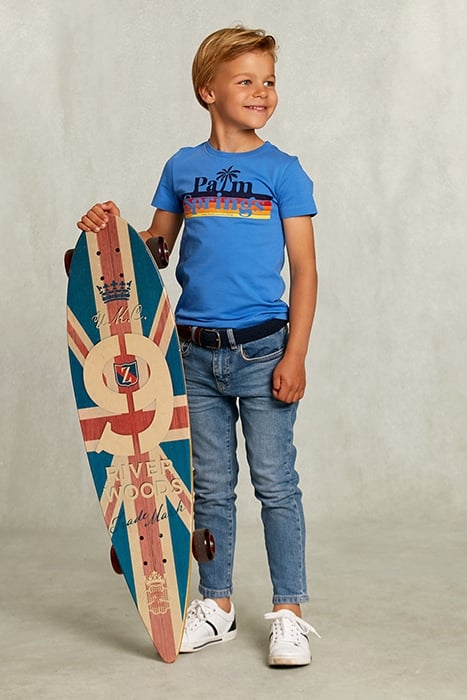 NORMAL FIT OCEAN BLUE T-SHIRT 3