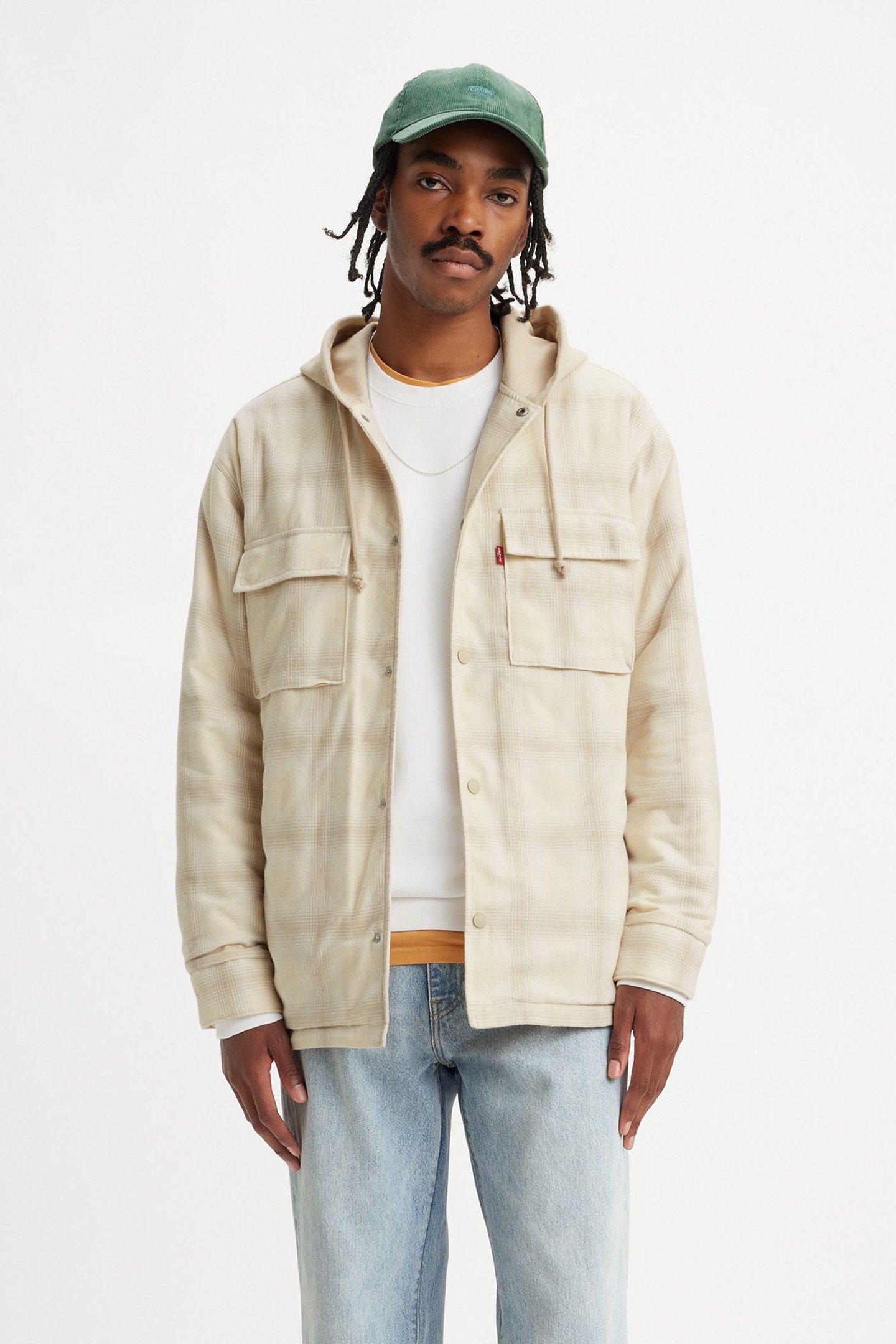 HOODED JACK WORKER OVERSHIRT 1