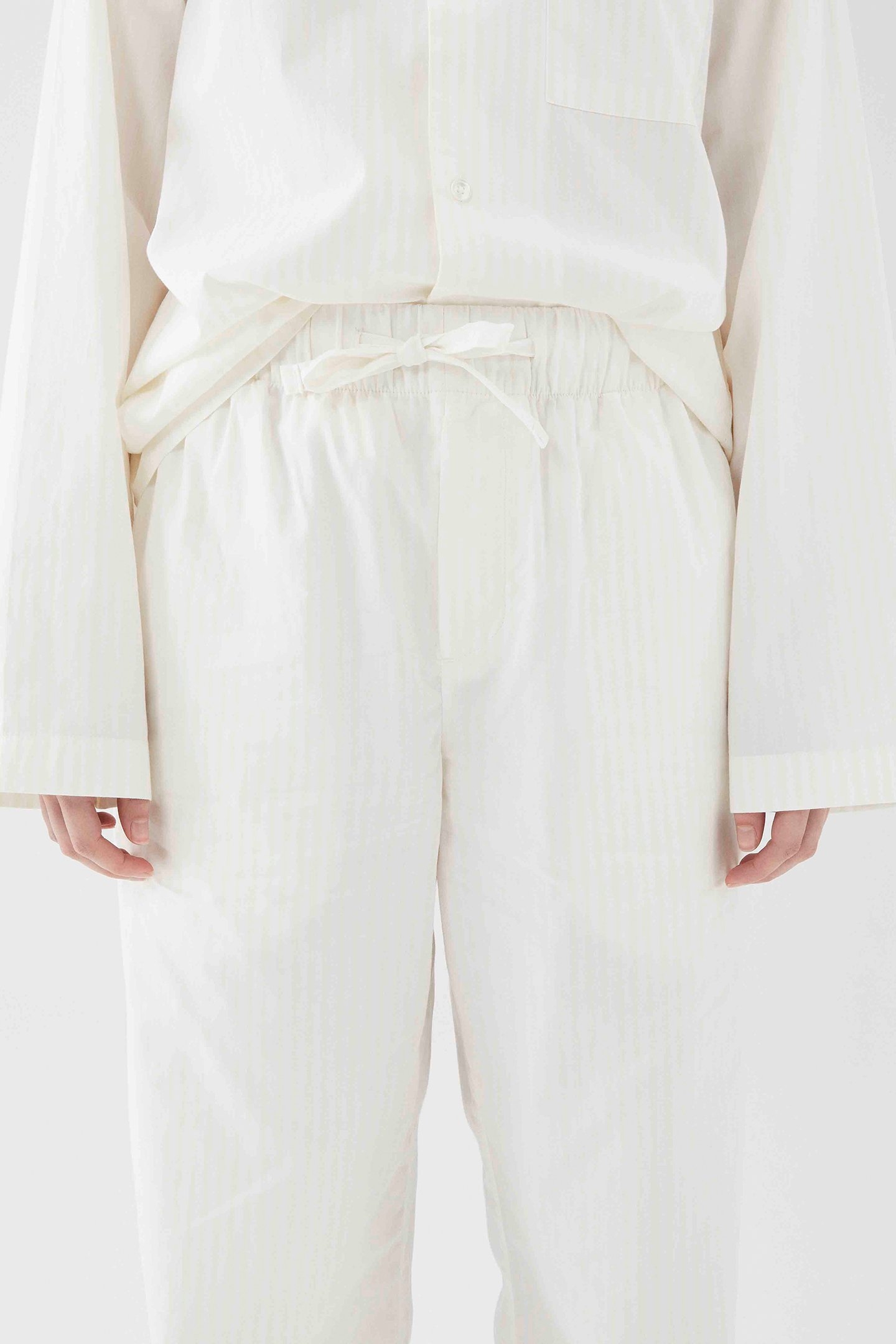 UNISEX POPLIN, PYJAMAS PANTS MORNING WHITE 1