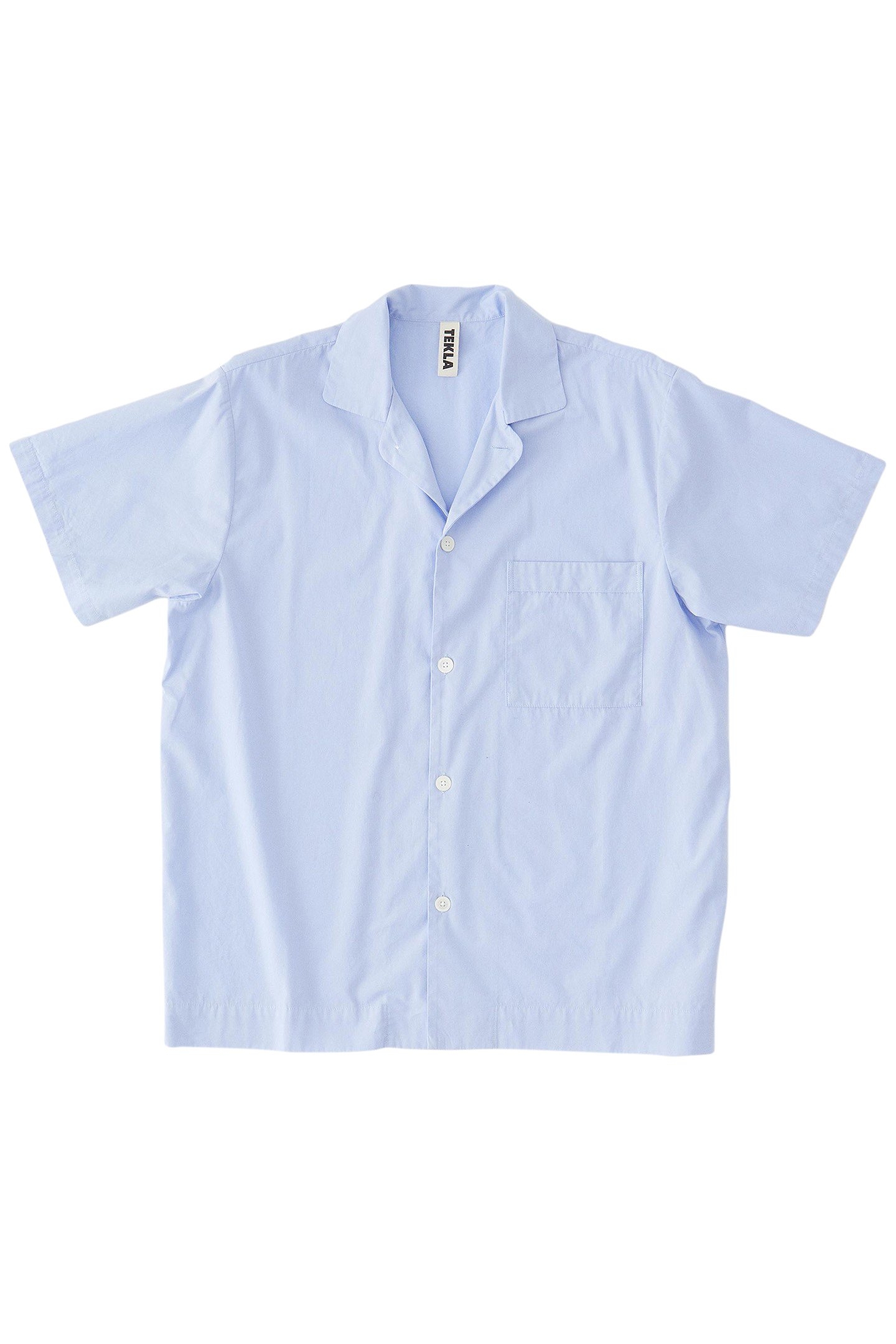 UNISEX POPLIN, SHORT SLEEVE SHIRT SHIRT BLUE 3
