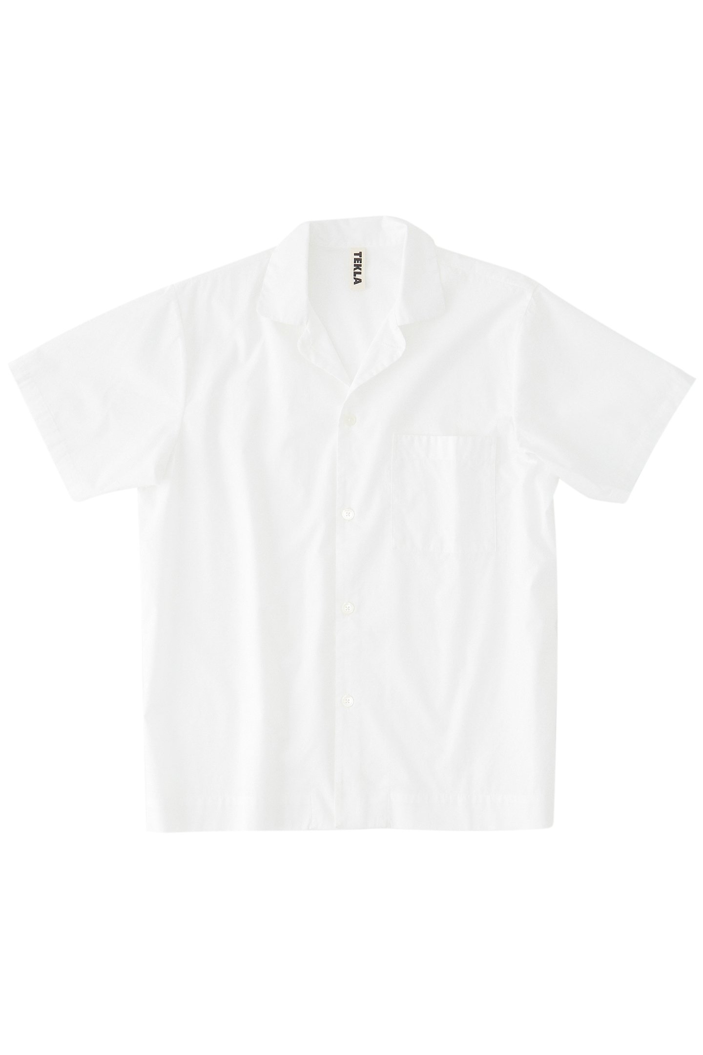 UNISEX POPLIN, SHORT SLEEVE SHIRT ALABASTER WHITE 2
