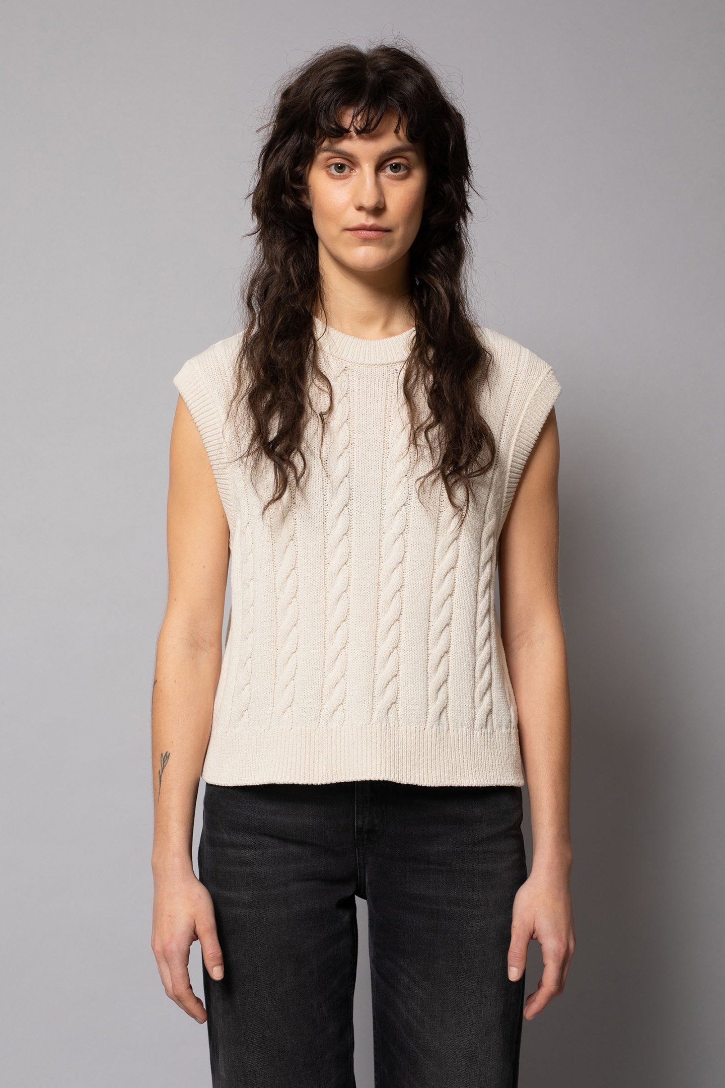 KIMMY CABLE WEST CHALK WHITE 1