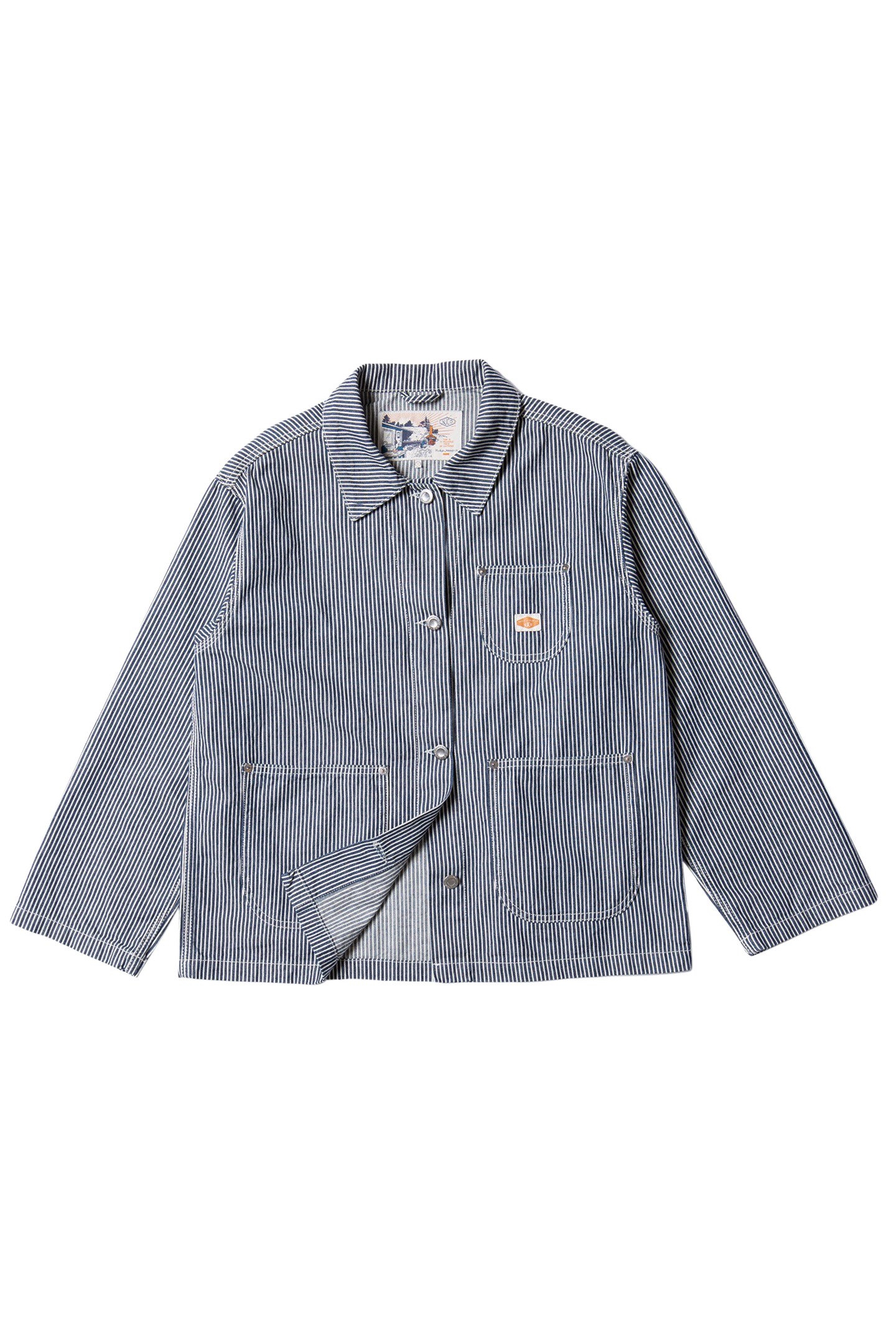 EVA HICKORY STRIPED JACKET BLUE OFFWHITE 3