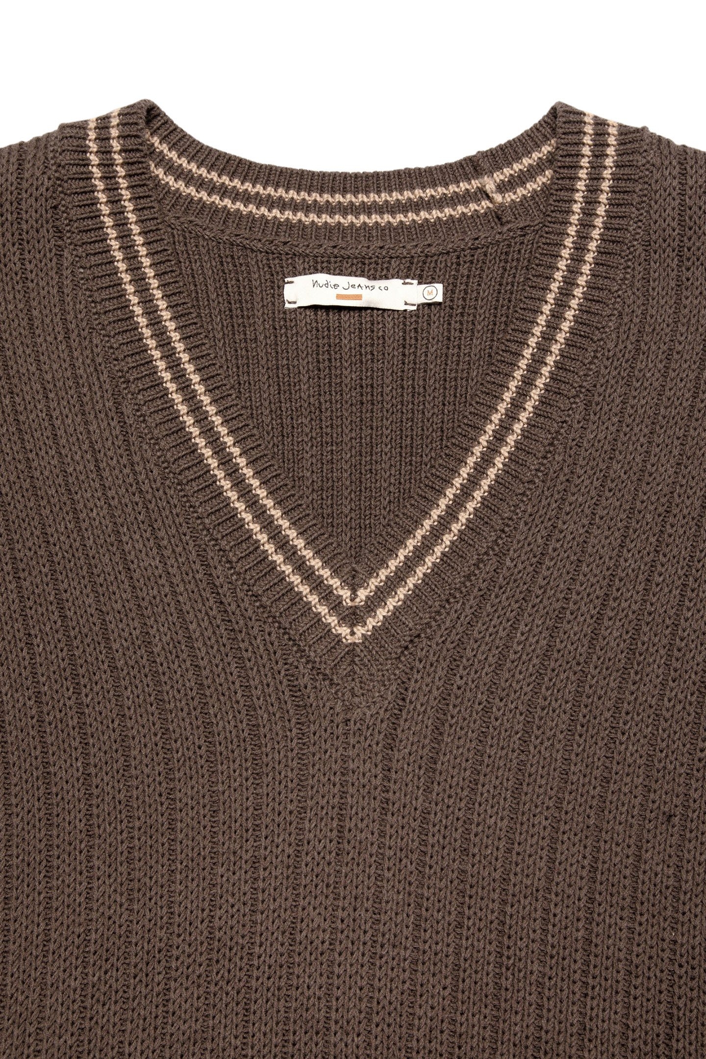 SVERRE KNITTED VEST BROWNMELANGE 5