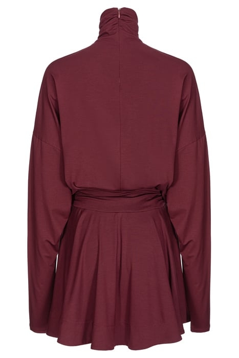 ATOM DRESS BURGUNDY - ROYAL PORT 5