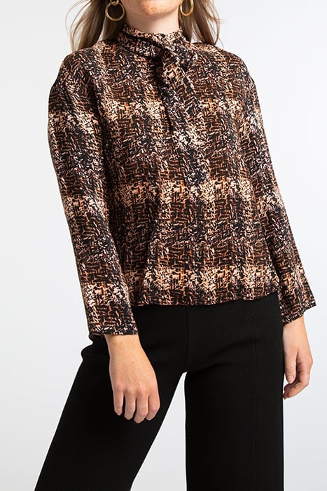 TOP LONG SLEEVE BOWS WARM TWEED 1