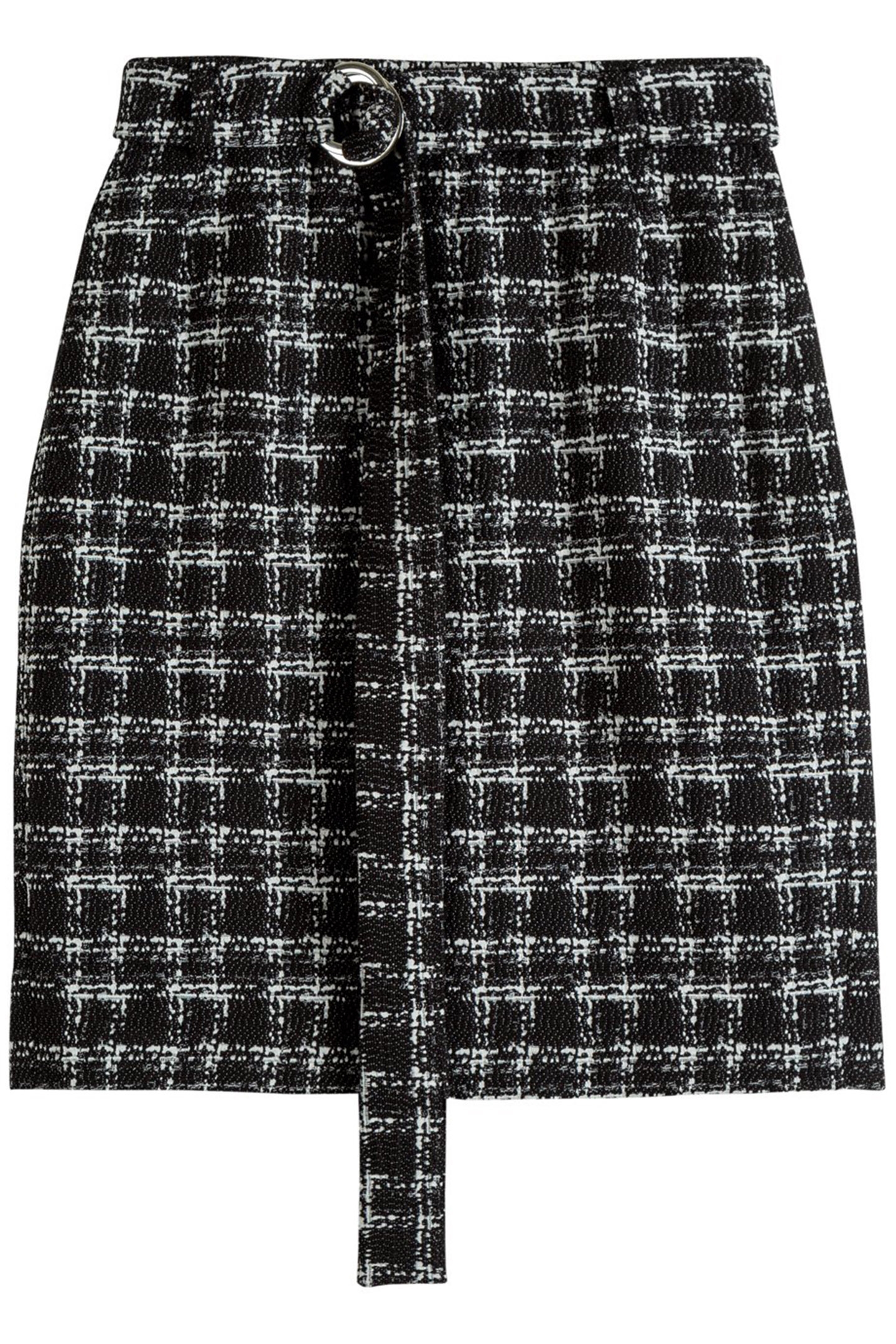 SKIRT TWEED CHECK BLACK/ECRU 4