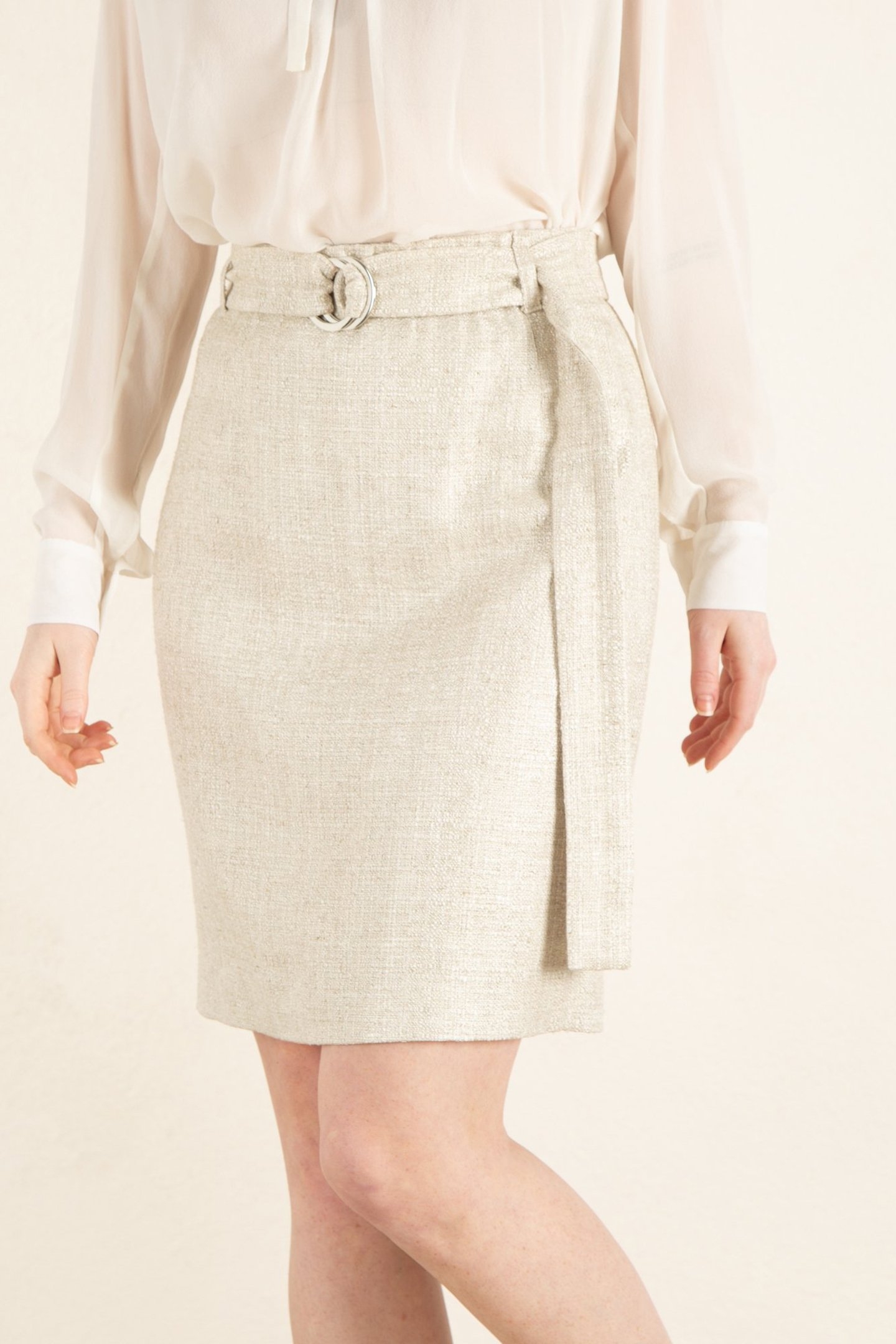 SKIRT TWEED CHECK YEAST 4