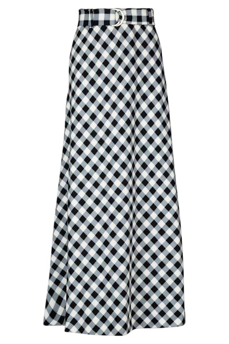 SKIRT CHECK BIAS BLACK/ECRU 3