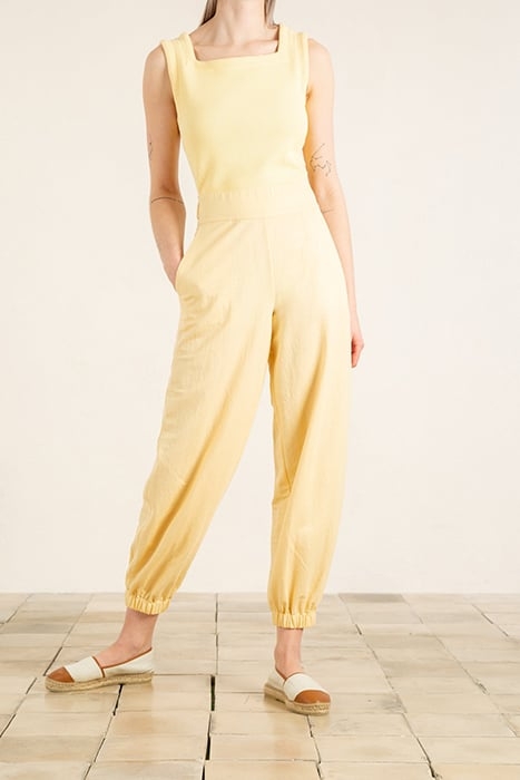 FLUID PUFF PANTS YELLOW ROSE 1