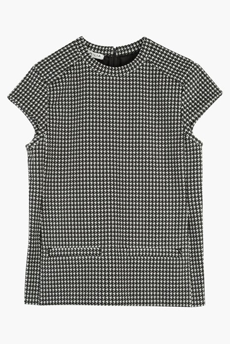 TOP PIED DE POULE COUTURE BLACK/ECRU 4