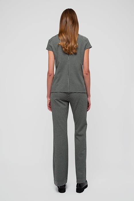 TOP PIED DE POULE COUTURE BLACK/ECRU 3